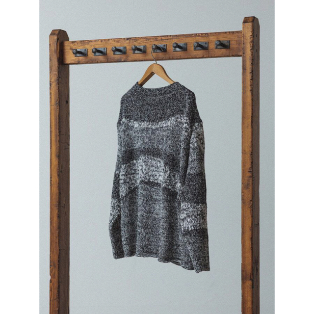 LIDNM JACQUARD MESH KNIT メンズのトップス(ニット/セーター)の商品写真