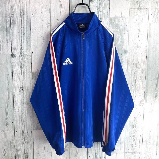 90's adidas アディダス　トリコロールライン　トラックジャケット 1