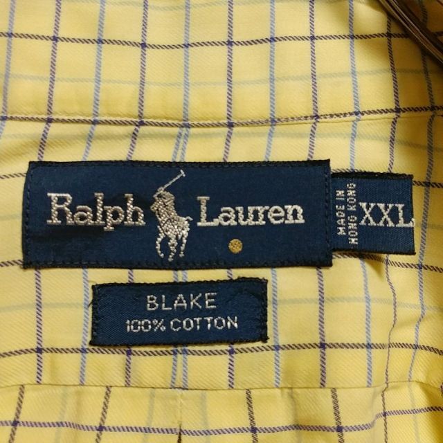 Ralph Lauren(ラルフローレン)のポロラルフローレン BDシャツ クリーニング済 チェック柄 ビッグシルエット薄手 メンズのトップス(シャツ)の商品写真