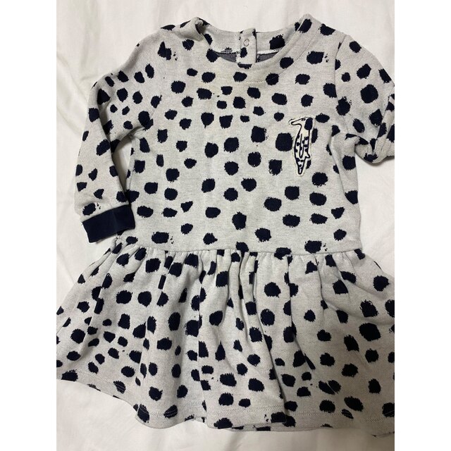 PETIT BATEAU(プチバトー)のプチバトー 18m ワンピース ジャンジュリアン キッズ/ベビー/マタニティのベビー服(~85cm)(ワンピース)の商品写真