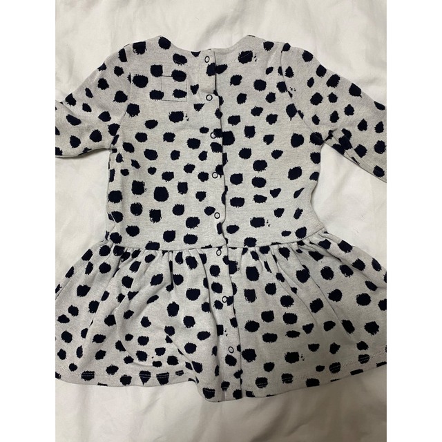 PETIT BATEAU(プチバトー)のプチバトー 18m ワンピース ジャンジュリアン キッズ/ベビー/マタニティのベビー服(~85cm)(ワンピース)の商品写真