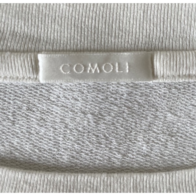 COMOLI(コモリ)の22aw COMOLI コットンシルク長袖クルー 2 SMOKE WHITE メンズのトップス(スウェット)の商品写真
