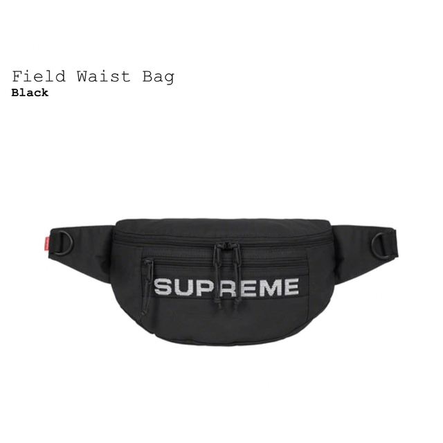 supreme field waist bag 黒のサムネイル