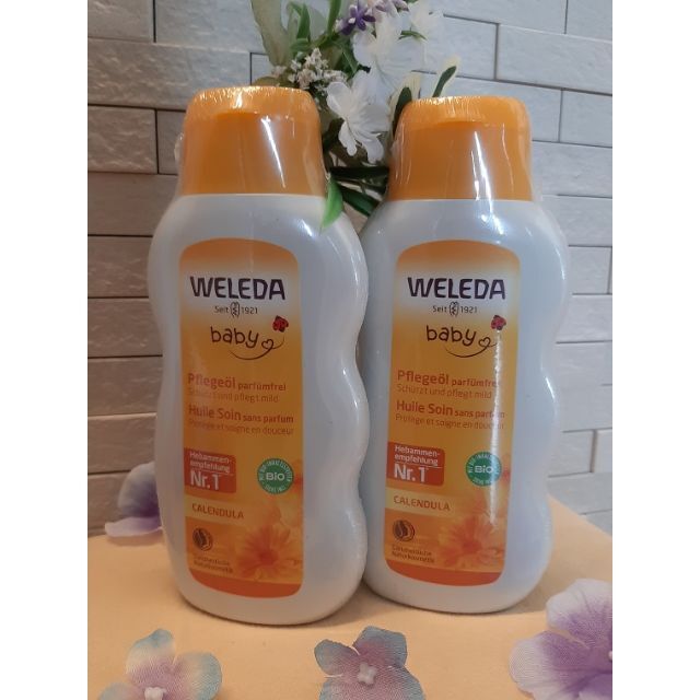 WELEDA(ヴェレダ)の【新品２個セット】ヴェレダ カレンドラ ベビーオイル　200ml コスメ/美容のボディケア(ボディオイル)の商品写真