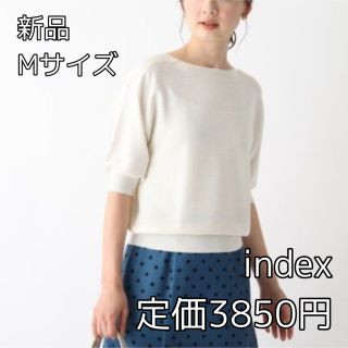 インデックス(INDEX)の3324⭐︎index⭐︎エコヴェロレーヨン ガーター編みニット(カットソー(長袖/七分))