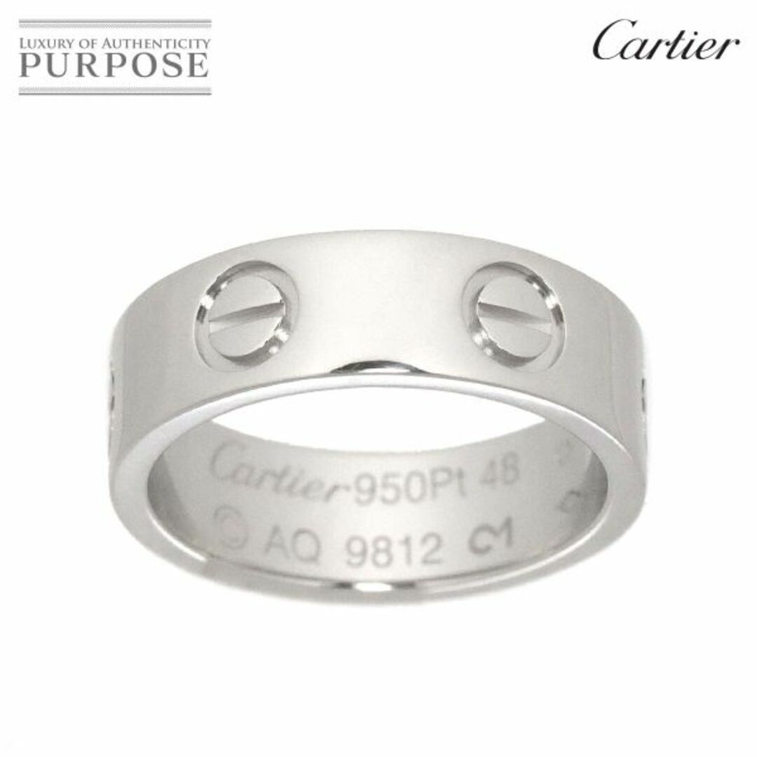 カルティエ Cartier ラブ #48 リング Pt プラチナ 指輪 VLP 90182162