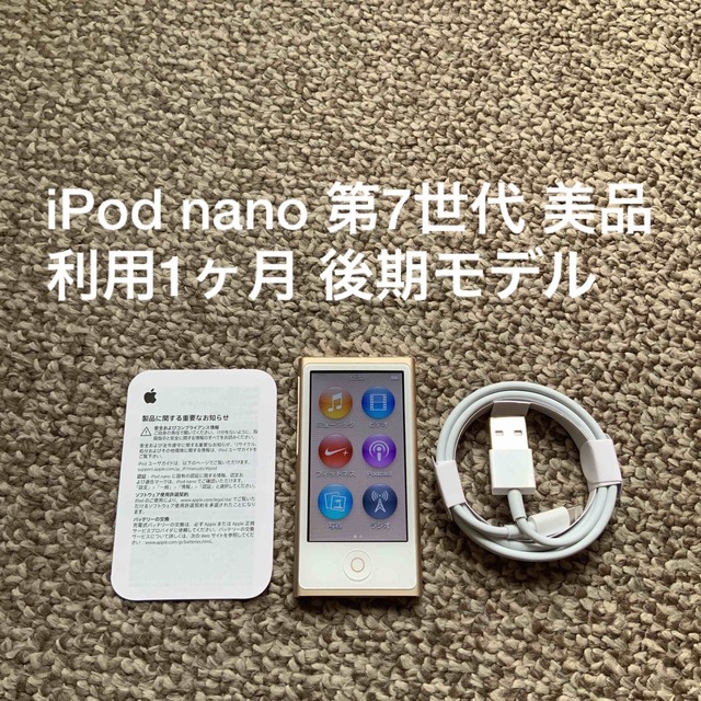 iPod(アイポッド)のiPod nano 第7世代 16GB Apple アップル アイポッド 本体 スマホ/家電/カメラのオーディオ機器(ポータブルプレーヤー)の商品写真