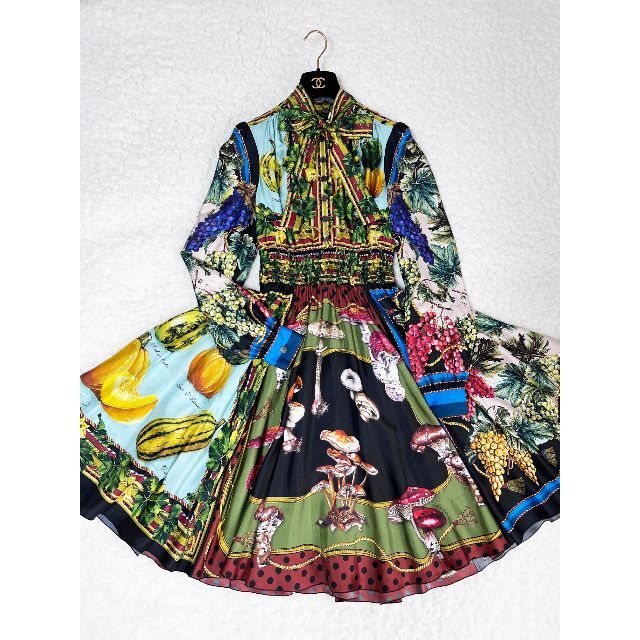 数量は多】 - DOLCE&GABBANA DOLCE&GABBANA 38 ワンピース シルク