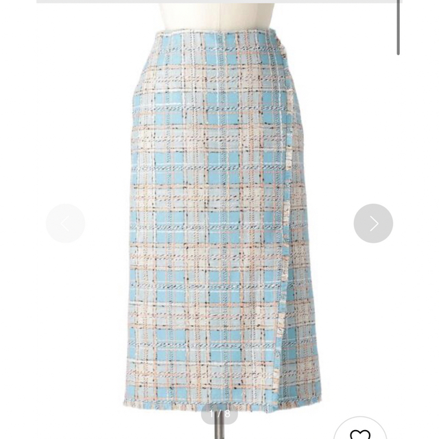 Drawer(ドゥロワー)のDrawer ミックスツイードタイトスカート レディースのスカート(ひざ丈スカート)の商品写真