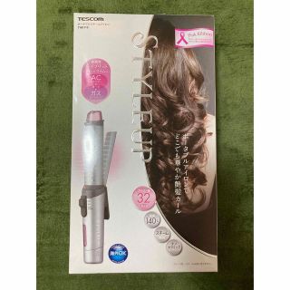 テスコム(TESCOM)のテスコム ポータブルスチームヘアーアイロン(カール 32mm径) THG110-(ヘアアイロン)