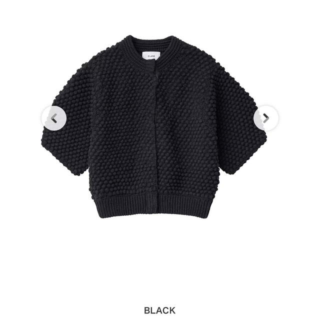 CLANE 3D DOT HALF SLEEVE KNIT CARDIGANレディース