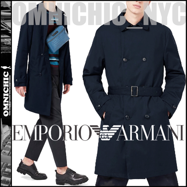 Emporio Armani - 新品14万EMPORIO ARMANI脱着ライナー付ストレッチ