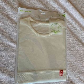 ユニクロ(UNIQLO)のユニクロ オフホワイト クルーネックT 90(Tシャツ/カットソー)