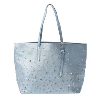 ジミーチュウ(JIMMY CHOO)のジミーチュウ  サシャM スタースタッズ トートバッグ メタリックブルー(トートバッグ)