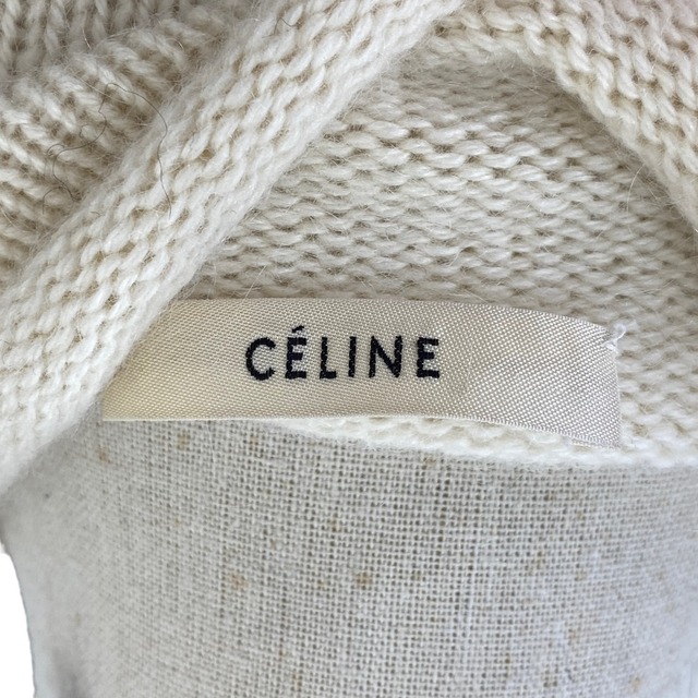 celine(セリーヌ)の[USED/中古]CELINE セリーヌ ニット・セーター ニットセーター フィービー/アイボリー/#S/レディース ポケット2 黒ライン 白 ホワイト ブラック カシミヤ 中古 tdc-000438-4d レディースのトップス(ニット/セーター)の商品写真