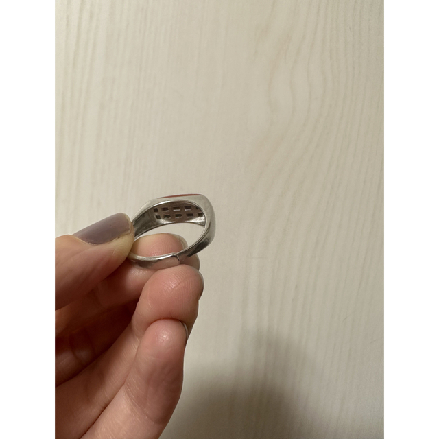 南ホーンリング　南紅指輪　 メンズのアクセサリー(リング(指輪))の商品写真