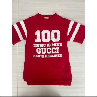 グッチ(Gucci)のGUCCI チルドレン キッズ 100周年記念 赤 チュニック 6years(Tシャツ/カットソー)