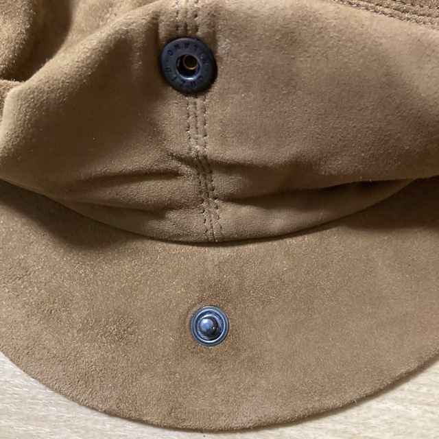 EDDYMONETTI エディモネッティ　スウェードハンチング帽　ブラウン　58 メンズの帽子(ハンチング/ベレー帽)の商品写真