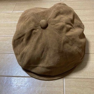 EDDYMONETTI エディモネッティ　スウェードハンチング帽　ブラウン　58(ハンチング/ベレー帽)