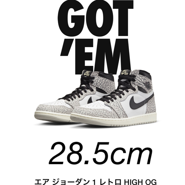 NIKE(ナイキ)のNike Air Jordan 1 High OG  White Cement メンズの靴/シューズ(スニーカー)の商品写真