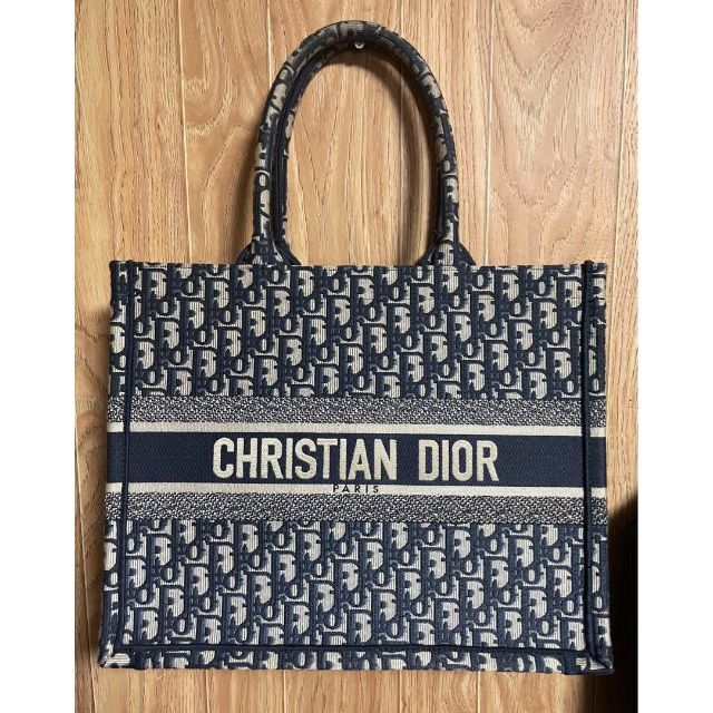 Christian Dior - Dior ブックトート メディアム ネイビー