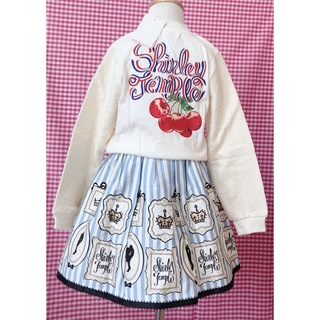 シャーリーテンプル(Shirley Temple)の新品　シャーリーテンプル　チェリージャケット＋スカート2点セット(スカート)