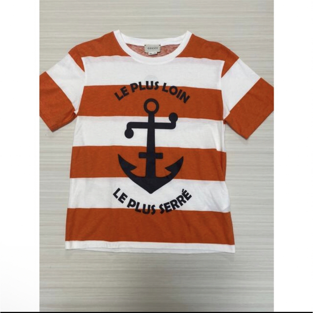 Gucci(グッチ)のGUCCI チルドレン キッズ ボーダー マリン Tシャツ 8years キッズ/ベビー/マタニティのキッズ服男の子用(90cm~)(Tシャツ/カットソー)の商品写真