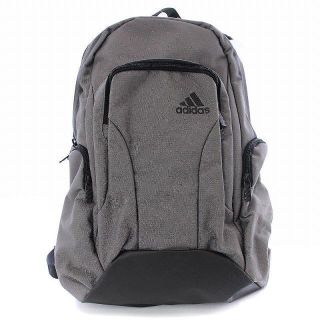 アディダス(adidas)のアディダス リュックサック デイパック ロゴ ポリエステル グレー 黒 ブラック(バッグパック/リュック)