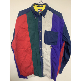 トミーヒルフィガー(TOMMY HILFIGER)のTOMMY HILFIGER トミーヒルフィガー  90s コットンシャツ(シャツ)