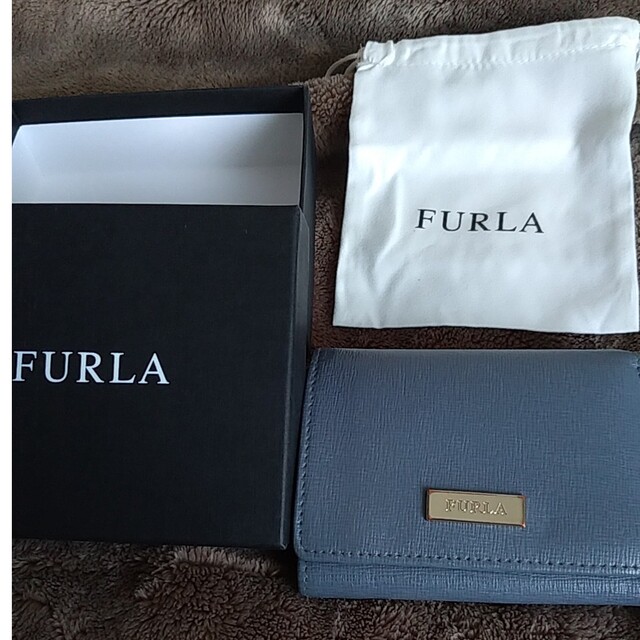 ＦＵＲＬＡ　ミニサイフ　くすみブルー