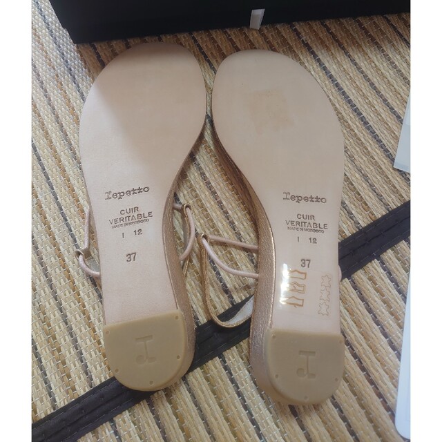 未使用 レペット Repetto トングサンダル ウエッジ 37 23.3cm