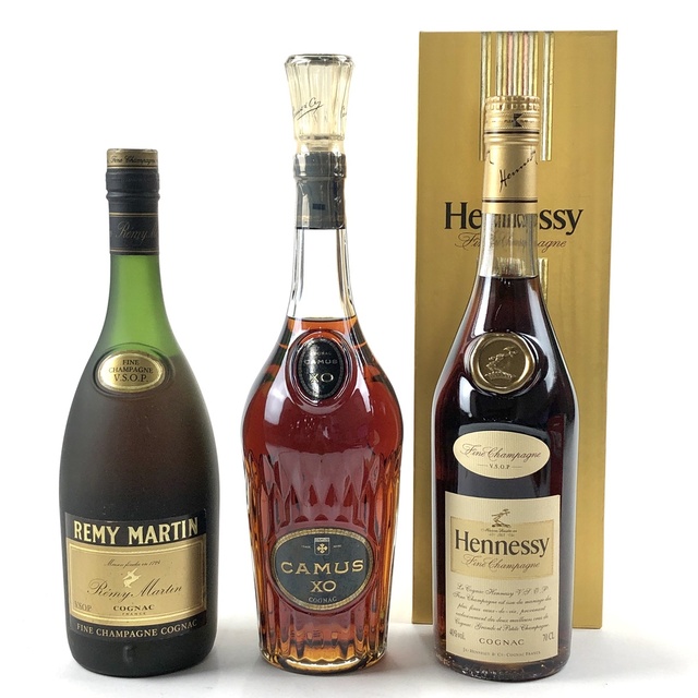 3本 REMY MARTIN CAMUS Hennessy コニャック - ブランデー