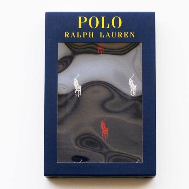 POLO RALPH LAUREN(ポロラルフローレン)のサイズM ローライズ ロゴ NV／RD ポロ ラルフ ボクサーパンツ メンズのアンダーウェア(ボクサーパンツ)の商品写真