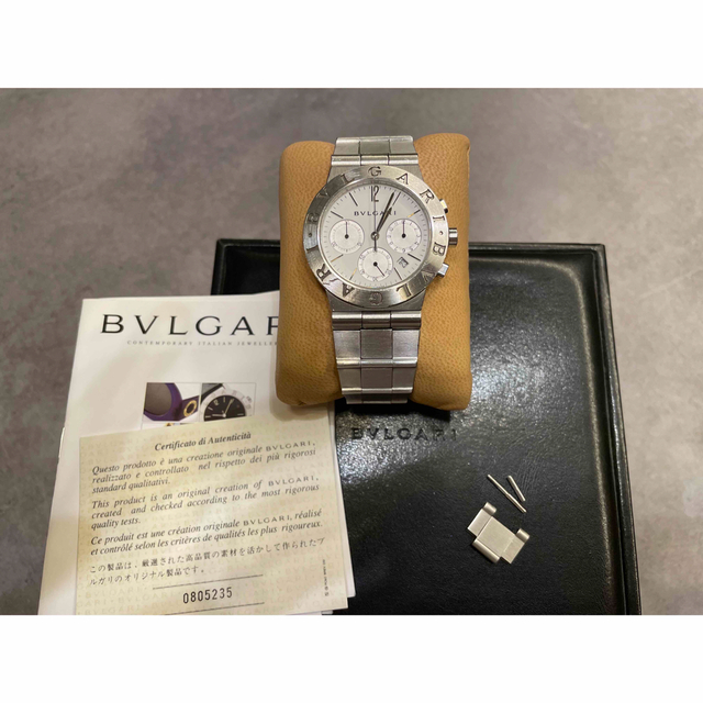 ブルガリ BVLGARI CH35S ディアゴノ スポーツ クロノグラフ クォーツ メンズ _765109