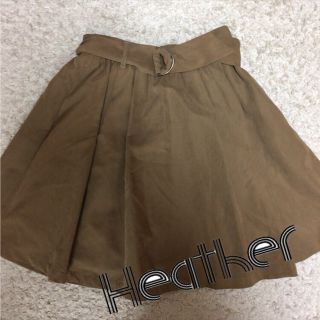 ヘザー(heather)のaoi様専用 ヘザー  ベルト付きスカート(ひざ丈スカート)