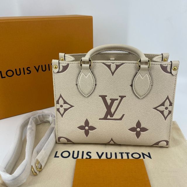LOUIS VUITTON - ルイヴィトン バッグ オンザゴー PM クレーム