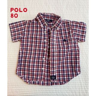 ポロラルフローレン(POLO RALPH LAUREN)のPolo 90 半袖 シャツ トップス 羽織り 男の子 チェック (Tシャツ/カットソー)