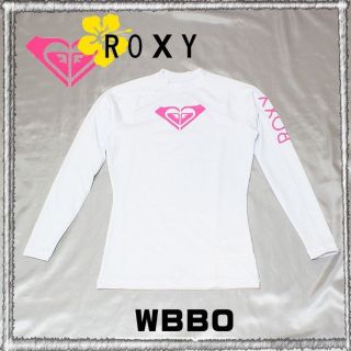 ロキシー(Roxy)の新品　ロキシー　長袖ラッシュガード  WH WHT USサイズ　M(サーフィン)