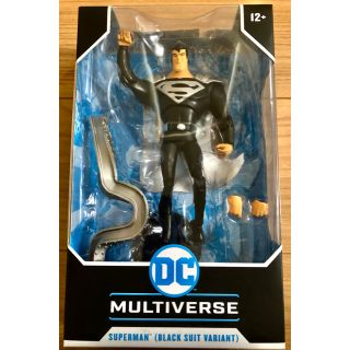 ディーシー(DC)の値下げ！DCマルチバース7インチアクションフィギュアスーパーマンブラックスーツ(アメコミ)