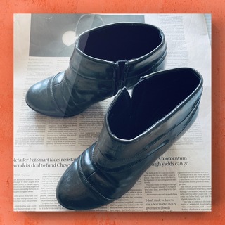 【Sarah 】防寒 レインブーツ メタリック グレーブラウン 23.5EE(レインブーツ/長靴)
