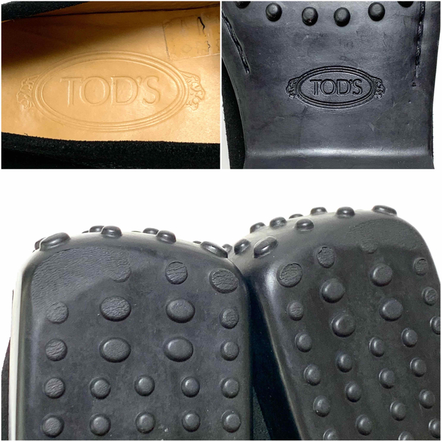 TOD'S(トッズ)の☆良品 トッズ スエードレザー ローファー ドライビングシューズ 黒 イタリア製 レディースの靴/シューズ(ハイヒール/パンプス)の商品写真