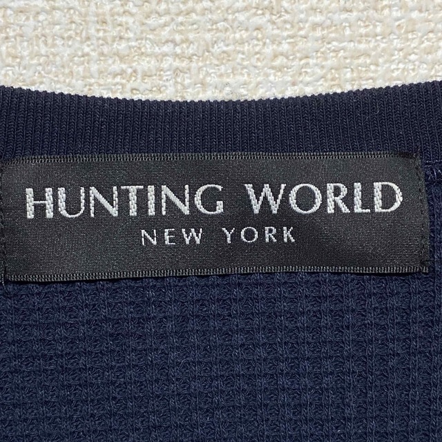 HUNTING WORLD(ハンティングワールド)のHUNTING WORLD ハンティングワールド サーマル ワッフル Tシャツ メンズのトップス(Tシャツ/カットソー(七分/長袖))の商品写真