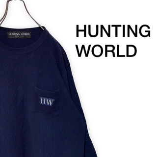 ハンティングワールド(HUNTING WORLD)のHUNTING WORLD ハンティングワールド サーマル ワッフル Tシャツ(Tシャツ/カットソー(七分/長袖))