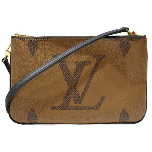 【☆未使用品☆】【箱・布袋あり】LOUIS VUITTON　ポシェット・ドゥーブルジップ　M69203　モノグラム・ジャイアントリバース×モノグラム　ショルダーバッグ　ポシェット　レディース　　シンプル　ギフト　プレゼント包装可　　松山久万ノ台店バッグ