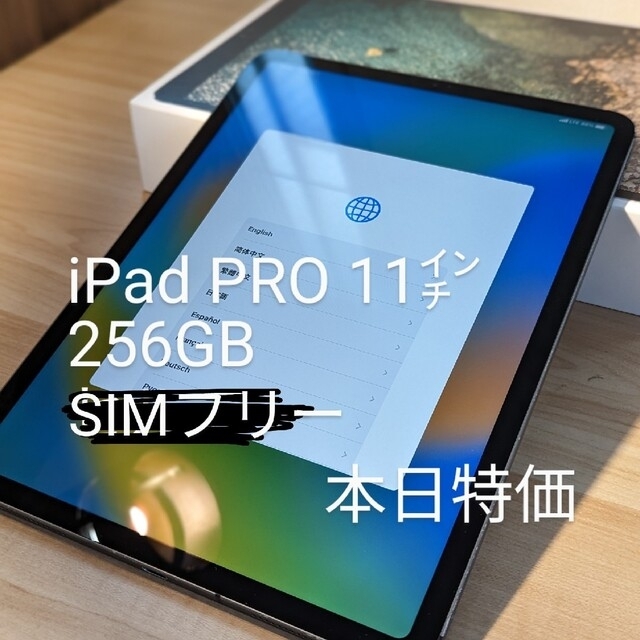 人気No.1 【本日特価】iPad 第1世代 SIMフリー 256GB 11インチ PRO