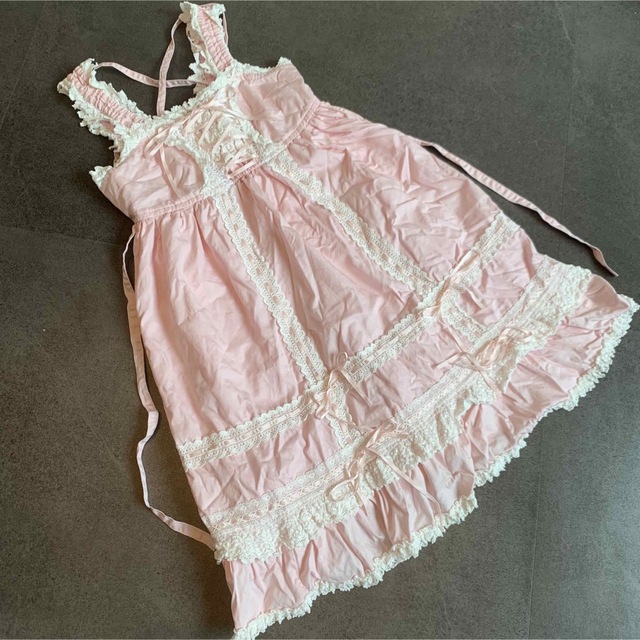 baby ベビードールジャンパースカート　ピンク