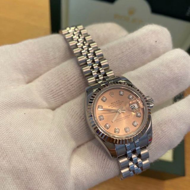 予約販売】本 ピンク文字盤 激レアです!ロレックス - ROLEX シルバー 予約販売】本 ピンク文字盤 激レアです!ロレックス - ROLEX シルバー