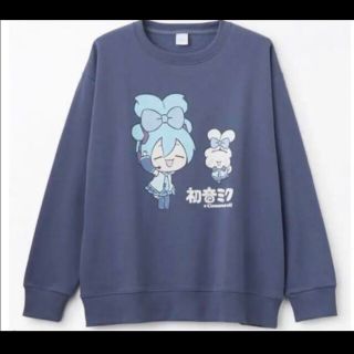 初音ミク×シナモロール　コラボトレーナー　M(Tシャツ/カットソー(七分/長袖))