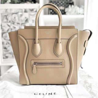 セリーヌ(celine)の美品☆　セリーヌ　ラゲージ　マイクロ　デューン　トートバッグ　2015年(トートバッグ)