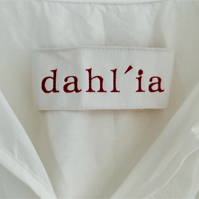 Dahlia(ダリア)のdahl'ia ダリア リボン シャツ ブラウス レディースのトップス(シャツ/ブラウス(長袖/七分))の商品写真